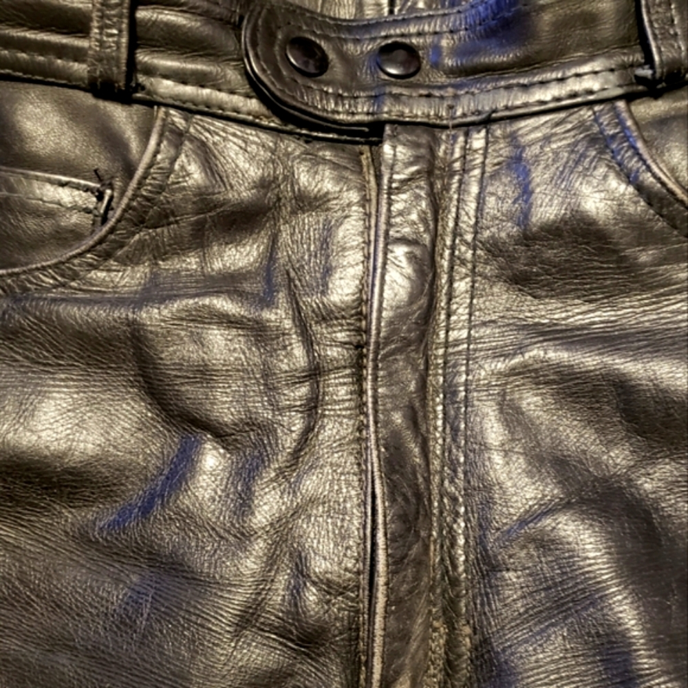 Black Leather Riding Pants